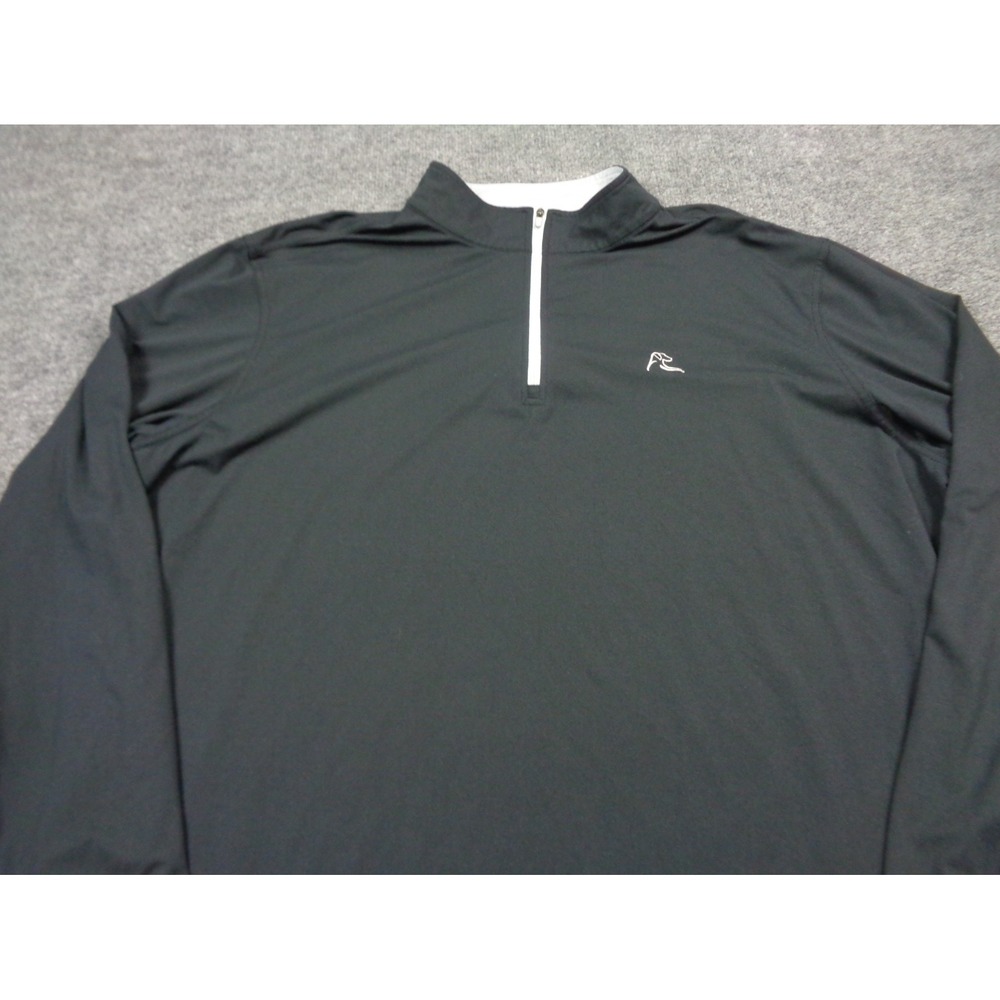 Rhoback Quarter Zip Pullover Men 3XL Black Performance Q-Zip Stretch Lightweight